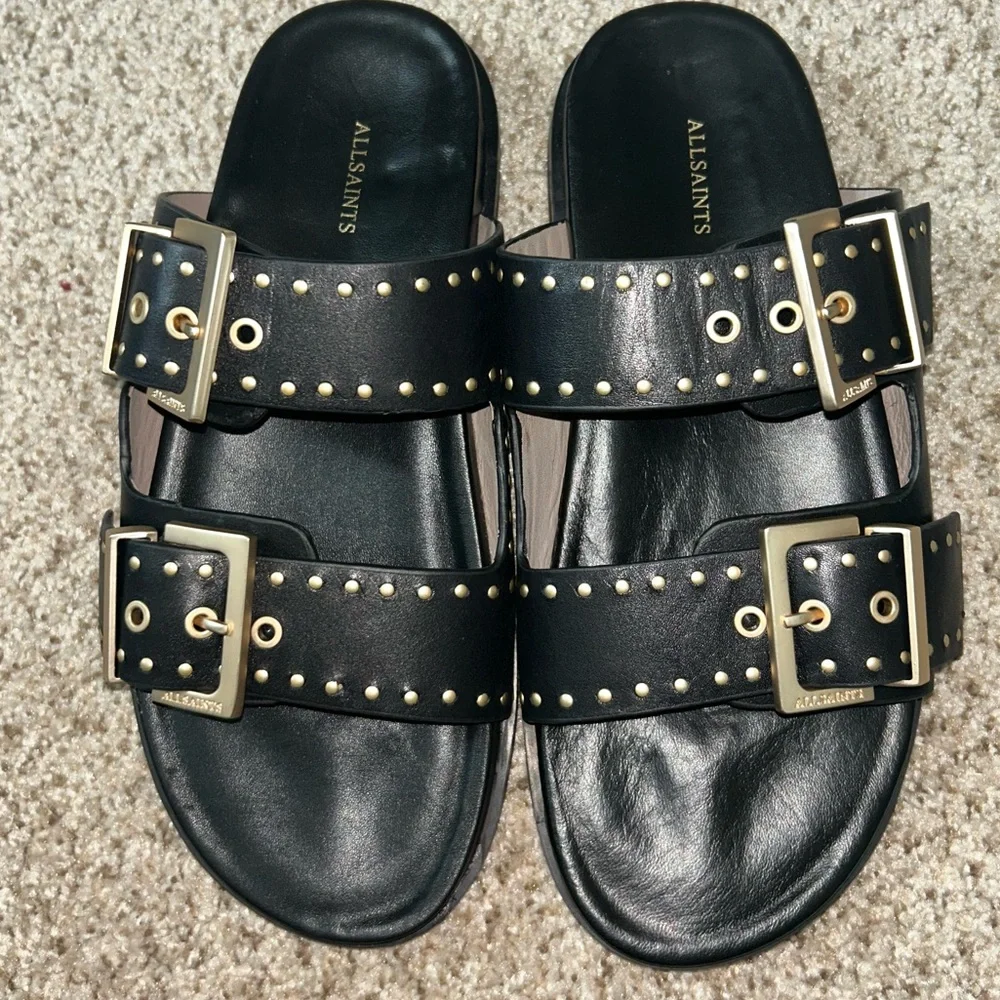 All Saints Magda Stud Sandal - Picture 2 of 7